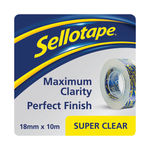 Sellotape Super Clear Tape 18mm x 10m (Pack of 50) 1443330