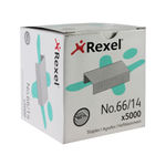 Rexel 66 Staples 14mm For Staplers Giant / Goliath (Box Of 5000) 06075