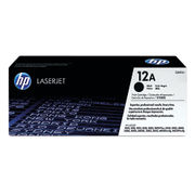 Image of HP 12A Black Laserjet Toner Cartridge | Q2612A