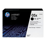 Image of HP 05X Black LaserJet Toner Dual Pack | CE505XD