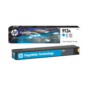 Image of HP 913A Cyan Ink Cartridge | F6T77AE