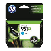 Image of HP 951XL High Capacity Cyan Ink Cartridge | CN046AE