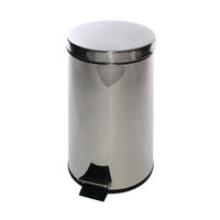 View more details about Stainless Steel Pedal Bin 12 Litre KCO568W12