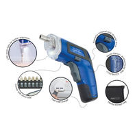 Rapesco Germ-Savvy Blue 3.6V Cordless Screwdriver