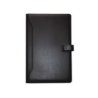 View more details about Monolith Leather Look Conference Folder PU with A4 Pad Black 2900