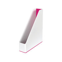 View more details about Leitz WOW Magazine File Dual Colour White/Pink 53621023