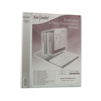 View more details about Snopake A4 25mm Clear Presentation 4 D-Ring Binder | 13386