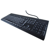View more details about Computer Gear Black USB Keyboard, Black - 24-0232
