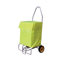 View more details about Folding Mail Trolley with High Visibility PVC Bag, 100kg Capacity - 383472