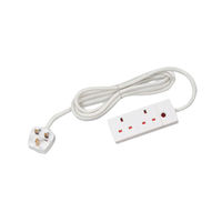 View more details about CED 2-Way Extension Lead 13 Amp 5m White CEDTS2513M