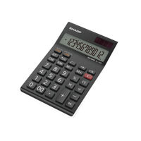 View more details about Sharp Black EL-124AT Desktop Calculator (Four key memory stores numbers) EL124ATWH