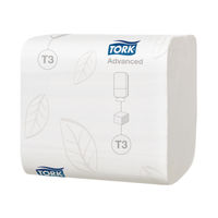 Tork T3 Folded Toilet Tissue 2-Ply 242 Sheets