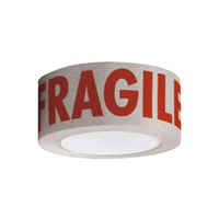 View more details about 50mmx50m Self Adhesive Paper Tape Printed Fragile (Pack of 6) SAP5050FR