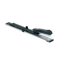 View more details about 5 Star Office Stapler Long Arm Full Strip 300mm Reach Capacity 20 Sheets Black