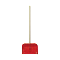 View more details about Lightweight Red Plastic Snow Shovel - 384055