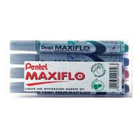 View more details about Pentel Maxiflo Assorted Whiteboard Markers, Pack of 4 - YMWL5S-4