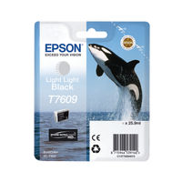 View more details about Epson T7609 Ink Cartridge Ultra Chrome HD Killer Whale Light Light Black C13T76094010