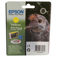 View more details about Epson T0794 Yellow Inkjet Cartridge C13T07944010 / T0794