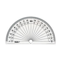 View more details about Helix 10cm 180 Degree Protractor Clear (Pack of 50) H02040