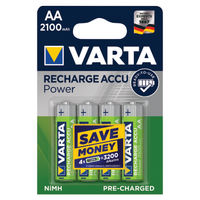 VARTA Rechargeable AA Batteries (Pack of 4)