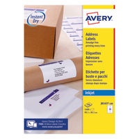 View more details about Avery Inkjet Address Labels 14 Per Sheet Wht (Pack of 1400) J8163-100