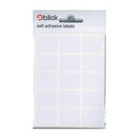 View more details about Blick White Labels 19x25mm (Pack of 2100) RS001652