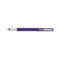 View more details about Parker Vector Fountain Pen Medium Blue with Chrome Trim 67507 S0881011