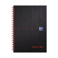View more details about Black n Red A5+ Wirebound Matt Notebooks - Pack of 5 - 100080154