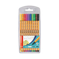 View more details about Stabilo Point 88 Fineliner Pen Wallet Assorted (Pack of 10) 8810