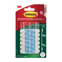 View more details about Command Clear Decorating Clips with Adhesive Strips - 17026H-AW