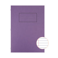 View more details about Silvine A4 Purple Ruled Exercise Books, Pack of 10 | EX111