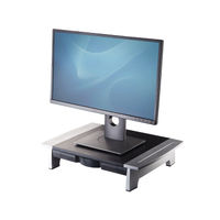 View more details about Fellowes Office Suites Standard Monitor Riser Black/Silver 8031101