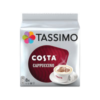 View more details about Tassimo Costa Cappuccino Coffee Capsules, Pack of 80 - 973546