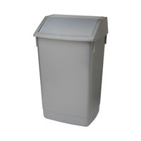 View more details about Addis Fliptop Bin 60 Litre Metallic Grey (Heavy duty commerical quality) AG813418