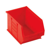 View more details about Barton Tc3 Small Parts Container Semi-Open Front Red 4.6L 150X240X125mm (Pack of 10) 010032