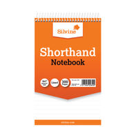 View more details about Silvine Value Feint Ruled Shorthand Spiral Notepads - Pack of 6 - 449