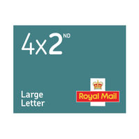 Royal Mail Second Class Large Letter Stamp Book (Pack of 4)