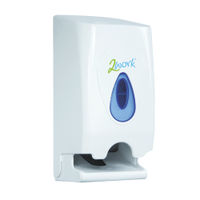 View more details about 2Work Twin Toilet Roll Dispenser White CPD43612