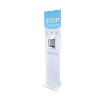 FLOOR STANDING H/SANITISER UNIT WHT