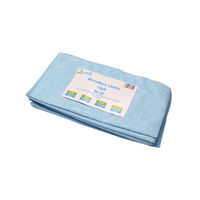 View more details about 2Work Microfibre Cloth 400x400mm Blue (Pack of 10) CNT01262