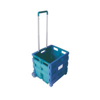 View more details about Folding Container Trolley Blue /Green 356684