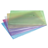 View more details about Rapesco Assorted Pastel A3 Popper Wallets, Pack of 5 - 0697