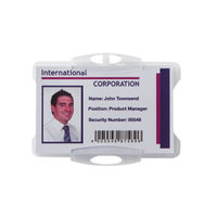 View more details about Durable Security Pass Holder 54x85mm Clear (Pack of 50) 999108011