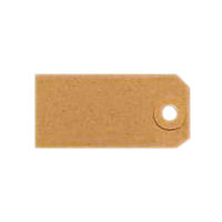 View more details about Fisher Clark Unstrung Tags 70x35mm in Buff