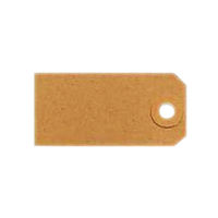 View more details about Fisher Clark Unstrung Tags 108 x 54mm in Buff