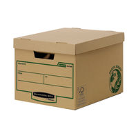 View more details about Fellowes Earth Series Heavy Duty Storage Box - Pack of 10 - 4479901