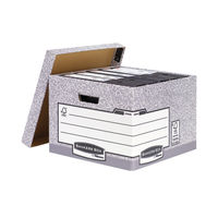 View more details about Bankers Box Storage Box Large Grey (Pack of 10) 01810-FFLP