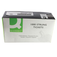 View more details about Strung Ticket 70x44mm White (1000 Pack) KF01622