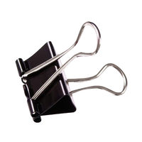 View more details about Foldback Clip 19mm Black (Pack of 100) 22481