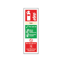 View more details about Safety Sign Fire Extinguisher Foam 300mm x 100mm - F202/S